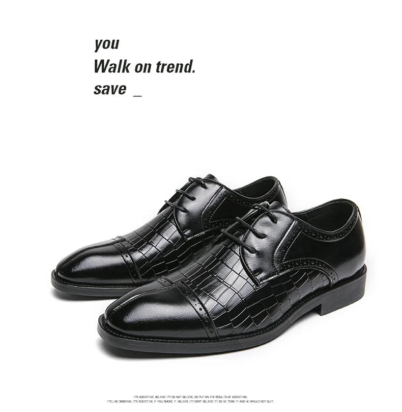 Classic Casual Business Shoes For Men High Quality Social Wedding Formal Leather Shoes Male British Men's Dress Shoes