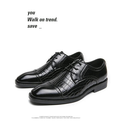 Classic Casual Business Shoes For Men High Quality Social Wedding Formal Leather Shoes Male British Men's Dress Shoes