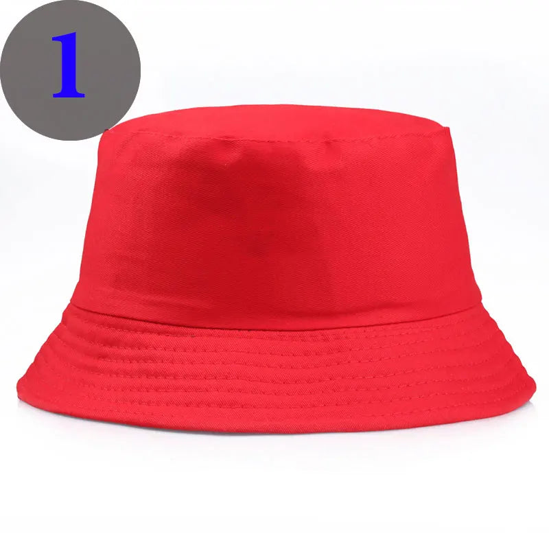 Unisexe Reversible Bucket Hats Man Women Cotton Fisherman Cap Girl Boy Daily