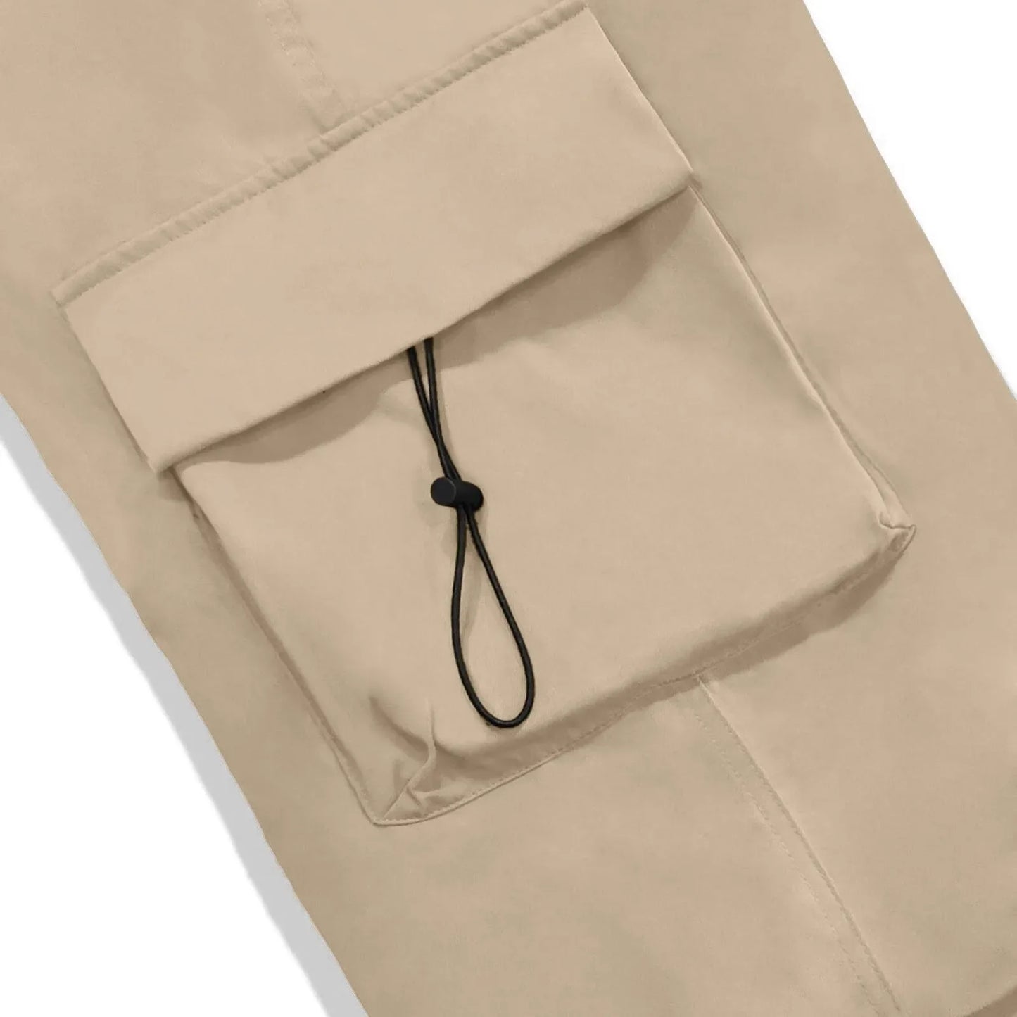 Cool Streetwear Versatile Quicky Drying Wide Leg Low Waist Drawstring Cargo Trousers Fashion Daily Casual Pockets Pants For Male