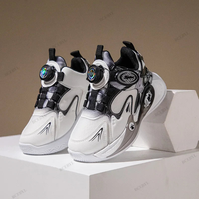 Baby Boys Summer Hot Sale Fashion New Soft Thick Sole Basketball/Football Sneakers Thick Sole Kids Sports Vulcanized Shoes