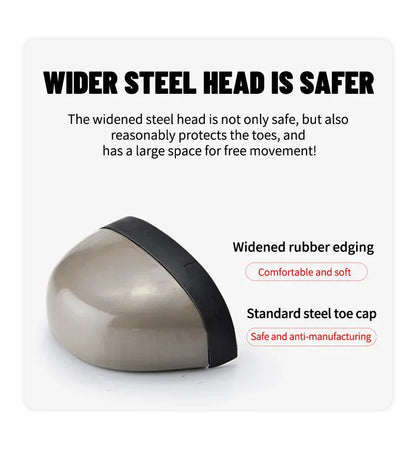 Indestructible Men Work Safety Shoes Steel Toe Work Sneakers Lightweight Anti-piercing Work Boots Industrial Construction Boots