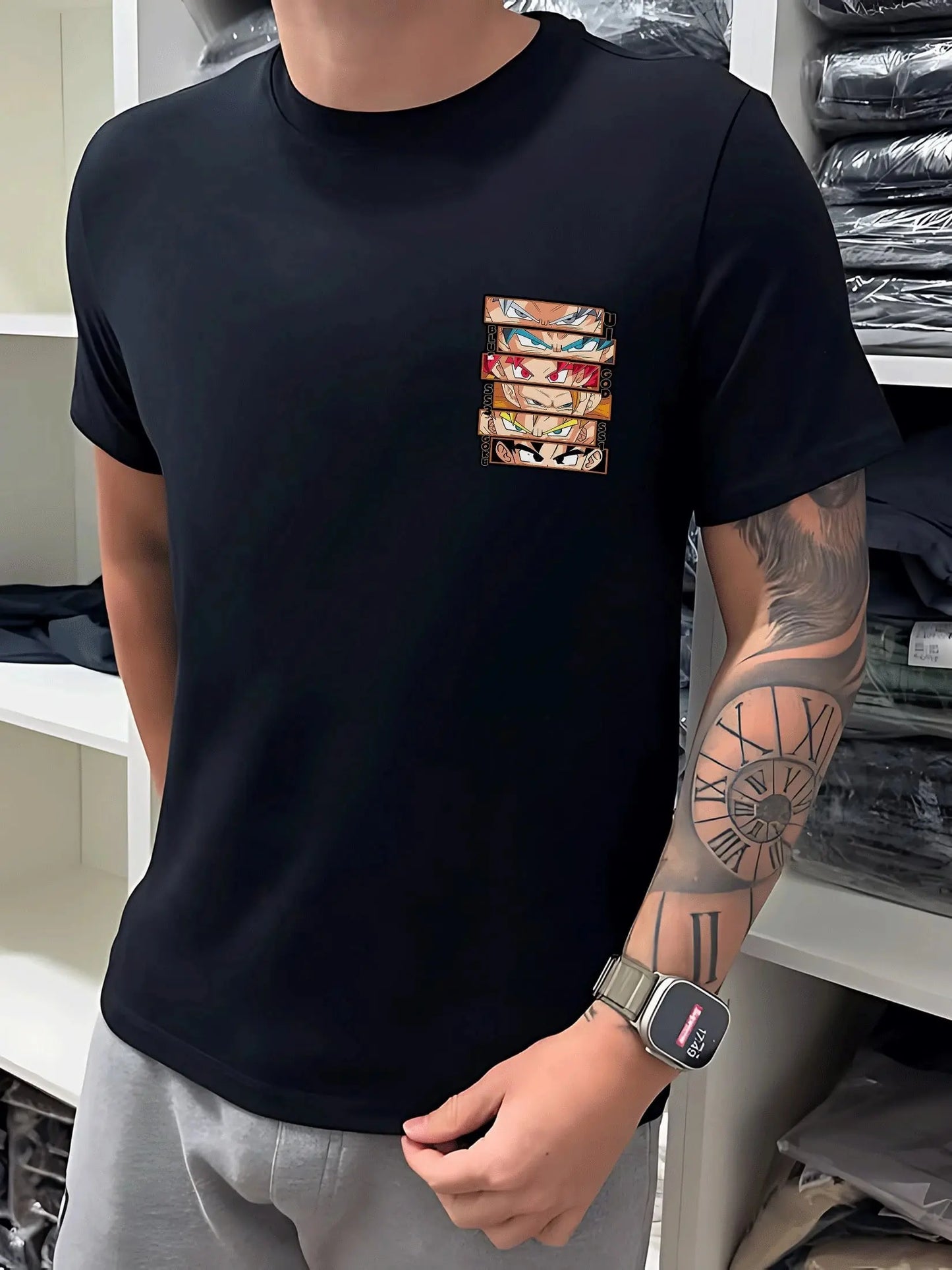 Oversized Men's Short Sleeve T Shirt Anime Printed 2025 Summer Casual Cotton Streetwear Trendy Graphic Tee Tops