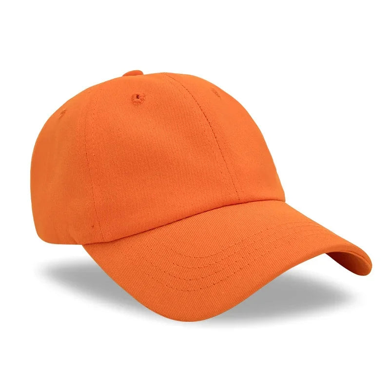 Custom Logo Hat For Women Men Soft Top Cotton Baseball Cap Adult Outdoor Adjustable Dad Hats Snapback Hat Summer Sports Sun Cap