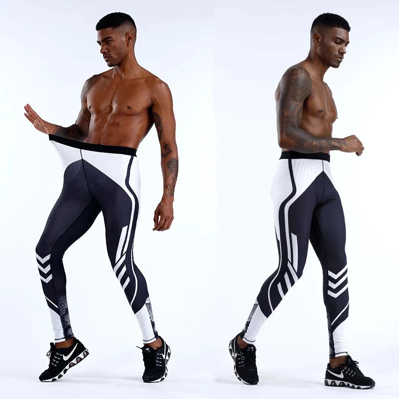 Men's Compression Pants Men Sportswear Training Legging Gym Skinny Trousers Tights Bottoms Jogging Sweatpants Running Pants Men