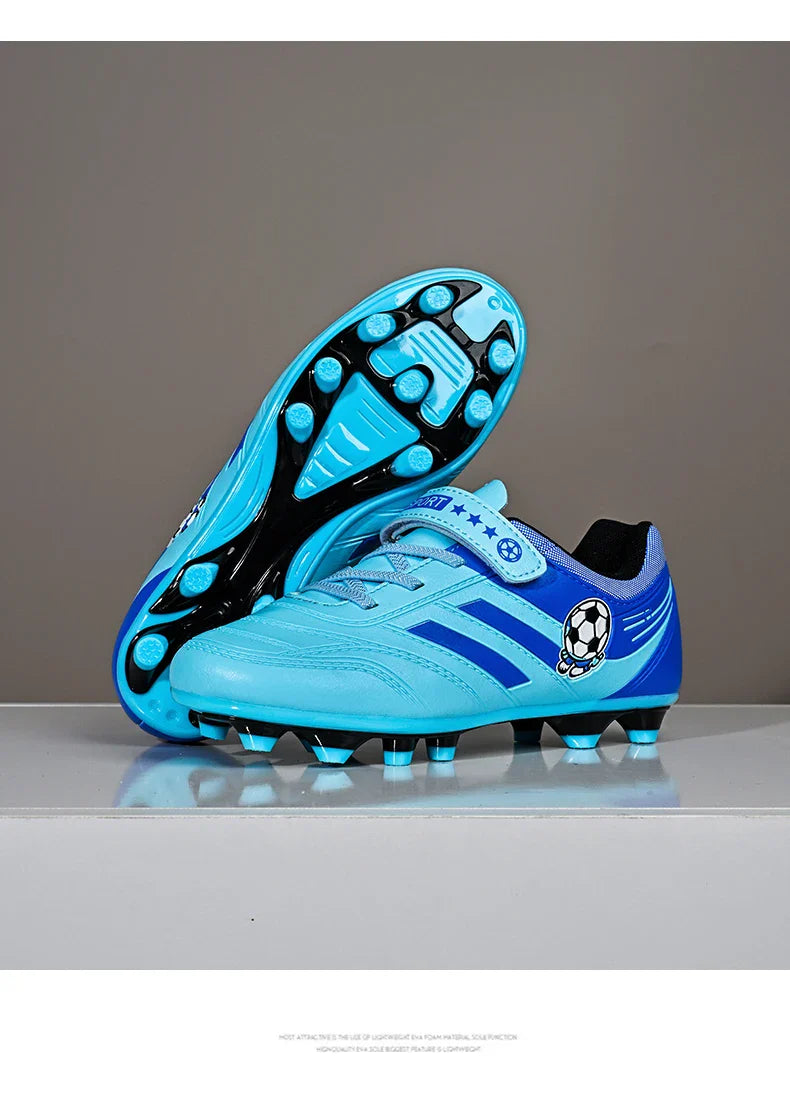 New Kids Turf Football Boots Training Shoes Soccer Shoes Drop Shipping Professional Match Grass Ultralight Cleats Boys Non-Slip