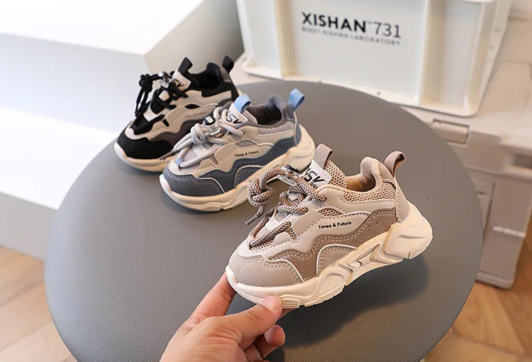 Children's Sneakers Spring Autumn Mesh Breathable School Running Sports Shoes for Boy Girl Causal Fashion Kids Basketball Shoes