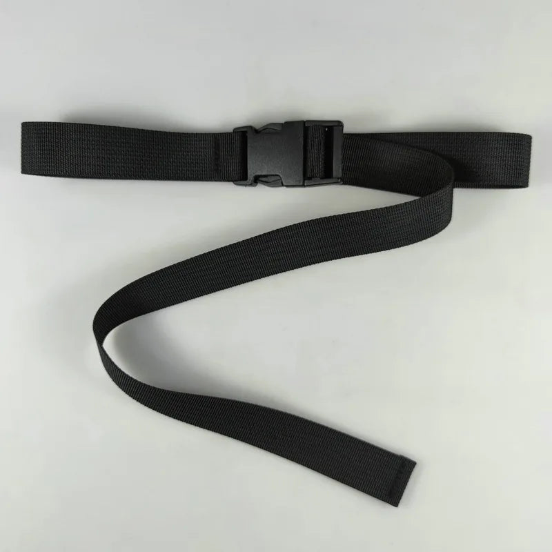 Plastic Buckle Nylon Strap for Men's Outdoor Military Training Canvas Belt 100/110/120cm Available Black