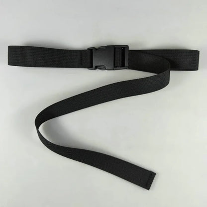 Plastic Buckle Nylon Strap for Men's Outdoor Military Training Canvas Belt 100/110/120cm Available Black