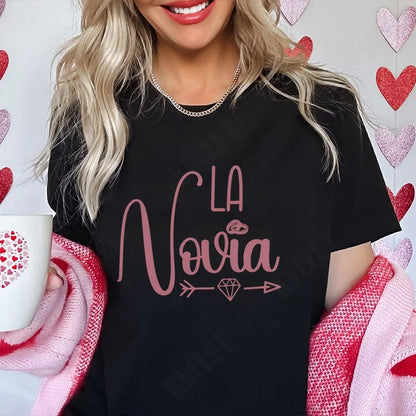Spanish Girls Bachelorette Hen Party Tshirt Team Bride Squad Tops Women Single Farewell T-Shirt Bridal Shower Wedding Party Tees
