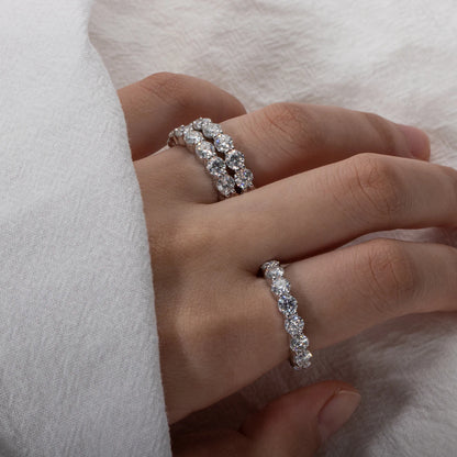 3ct Marquise Cut Moissanite Wedding Bands Ring 18k Gold Plated 925 Sterling Silver Solitaire Bridal Rings Set for Women
