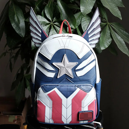 Avengers Deadpool Captains America Backpack Anime Cartoon Backpacks Outdoor Leisure Travel High Capacity Backpack Gifts