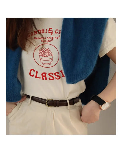Small Leather Belt Ladies Jeans Belt Ladies 2024 New Belt Thin Retro Decorative Brown