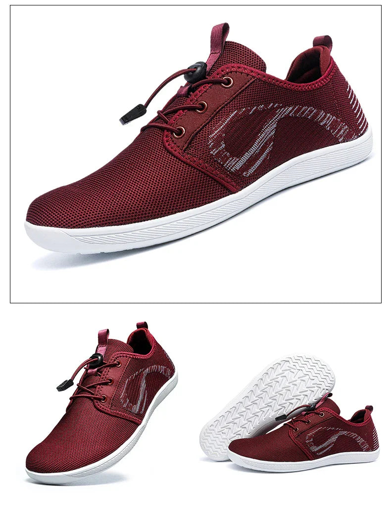New Unisex Wider Shoes Breathable Mesh Men Barefoot Wide-toed Shoes Brand Flats Soft Zero Drop Sole Wider Toe Sneakes Large Size