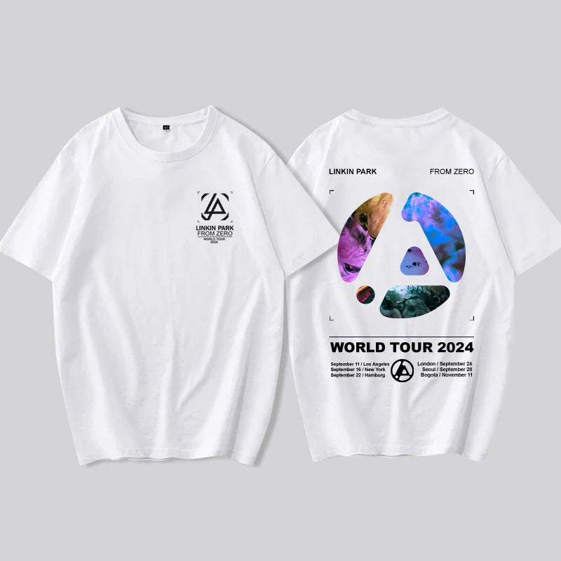 2025 Linkin Park From Zero New Album Tour Surrounding Women Plus Size Short Sleeve T-shirt Rock Fan Support T-shirt Clothing