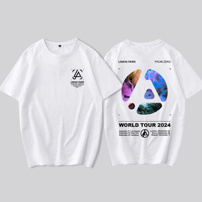 2025 Linkin Park From Zero New Album Tour Surrounding Women Plus Size Short Sleeve T-shirt Rock Fan Support T-shirt Clothing
