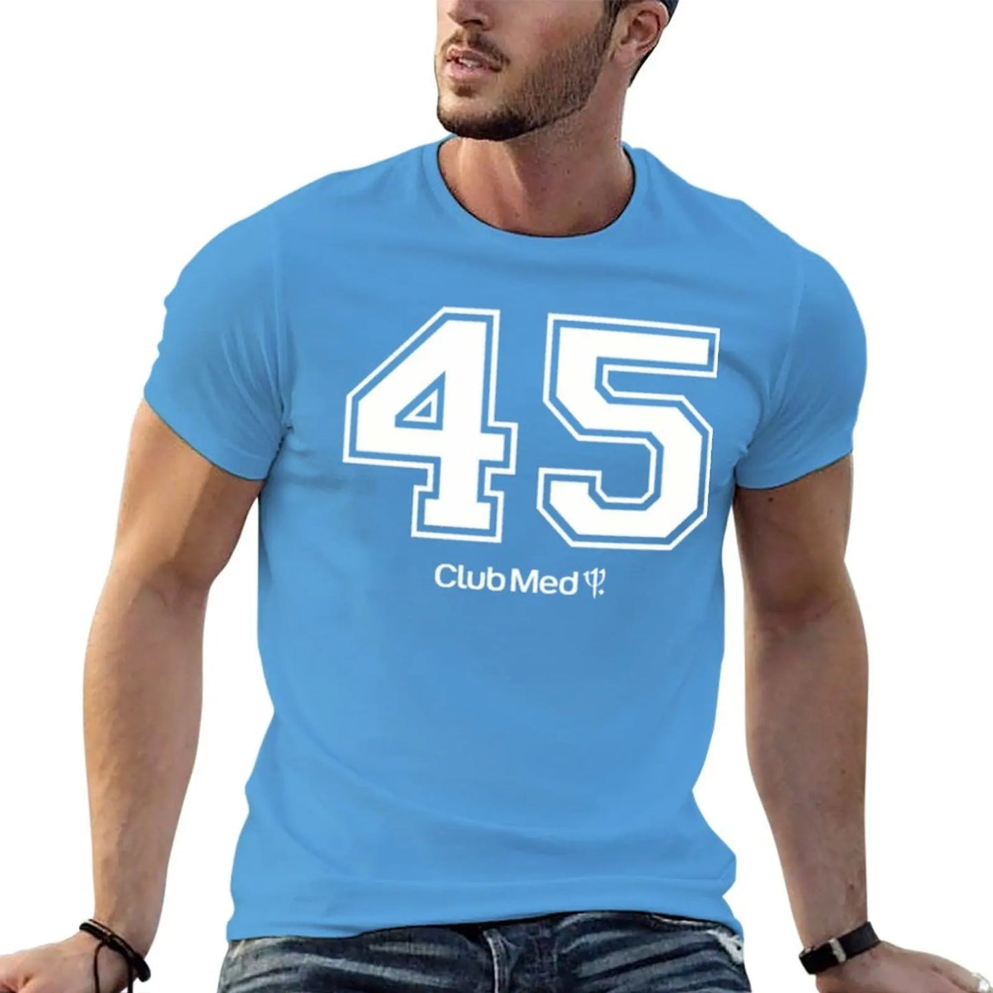 Number 45 Club Med T-Shirt quick drying custom shirt anime stuff plain black t shirts men