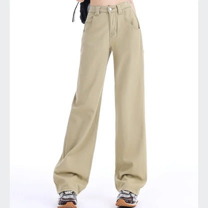 Women High Waist Jeans Female High Street Denim Pants