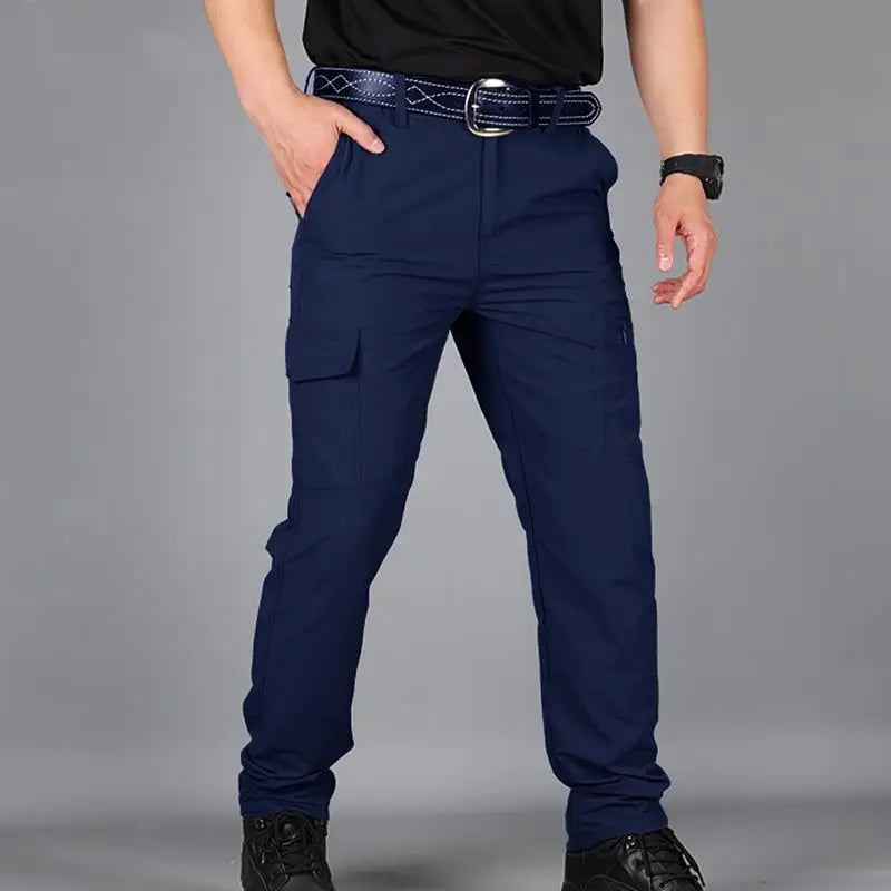 Cargo Pants Men Summer Tacitcal Casual Trousers Waterproof Quick Dry Multi Pocket Pant Male Work Outdoor Joggers Running 5XL
