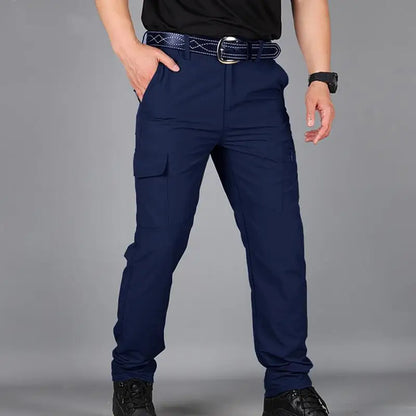 Cargo Pants Men Summer Tacitcal Casual Trousers Waterproof Quick Dry Multi Pocket Pant Male Work Outdoor Joggers Running 5XL