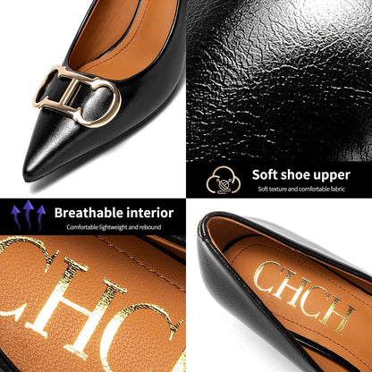 Women's High Heels New 4cm Black Simple Business Women's Shoes Evening Party