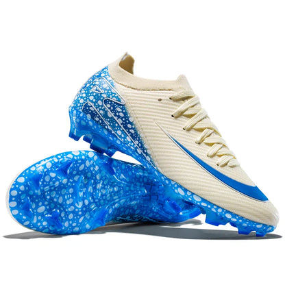 Soccer Cleats for Men Women AG/TF Breathable Cushioned Insole Anti-Slip Outdoor Sports Artificial Grass Football Boots