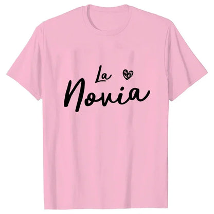 Team Bride T-shirt Spanish Girls Single Farewell Bachelorette Shirt Hen Party Tees Future Bride Squad Tshirt Bridal Wedding Tops