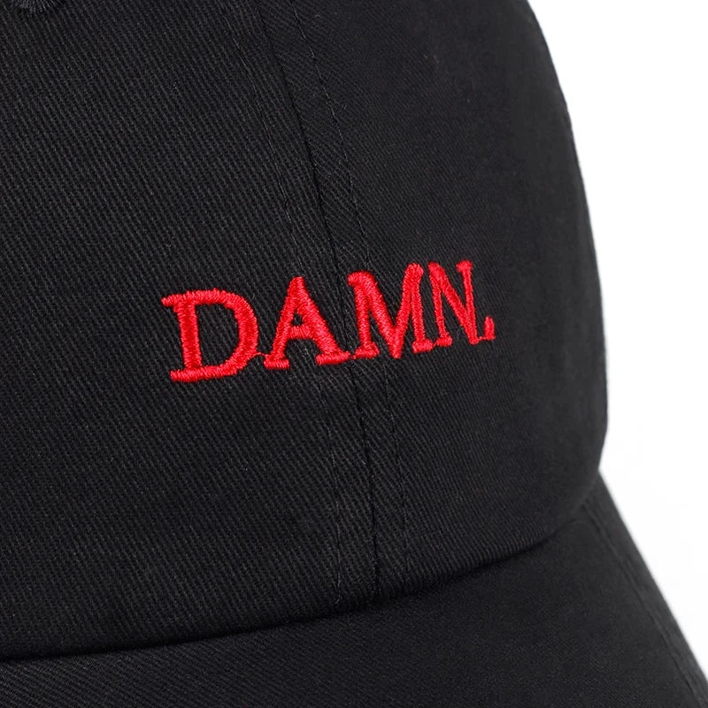 Hats for men and woman Embroidered DAMN. Dad Hat Hip Hop Stitched Kendrick lamar Unstructured Rapper Snapback Baseball Cap