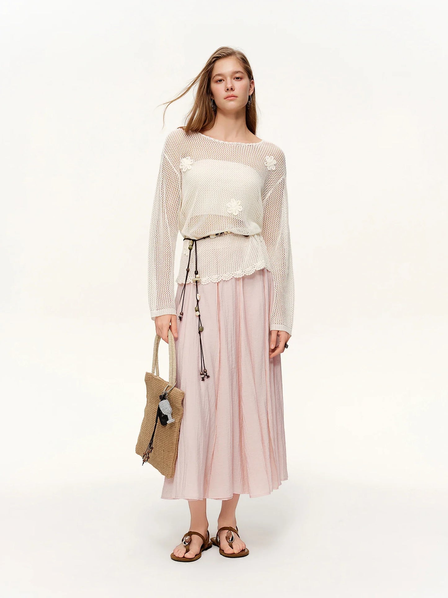 Women's 3D Tailored Patchwork Bateau Skirt Spring 2026 New Arrival Fashionable and Versatile Skirts for Every Occasion