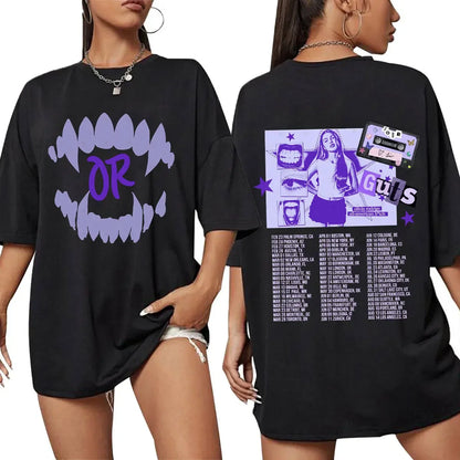 2025 Olivia Male Female Rodrigo Singer Cotton Clothes Fashion Short Sleeve O Neck Tees Unique Men Clothing Shirts Graphic Tee