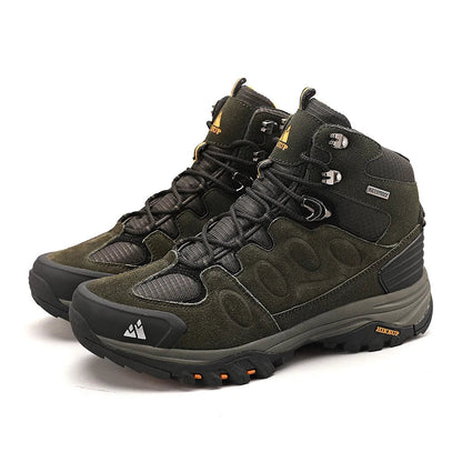 High-Top Men Hiking Boot Winter Outdoor Shoes Lace-Up Non-slip Sports Casual Trekking Boots Man Suede Warm Shoes