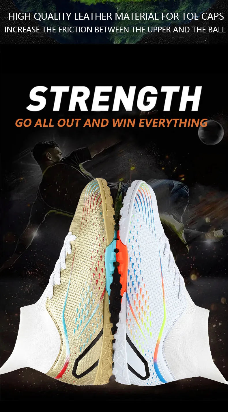 New 33-46 Large Football Boots Children Youth High Quality Football Shoes Outdoor Training Professional Competition Footwear