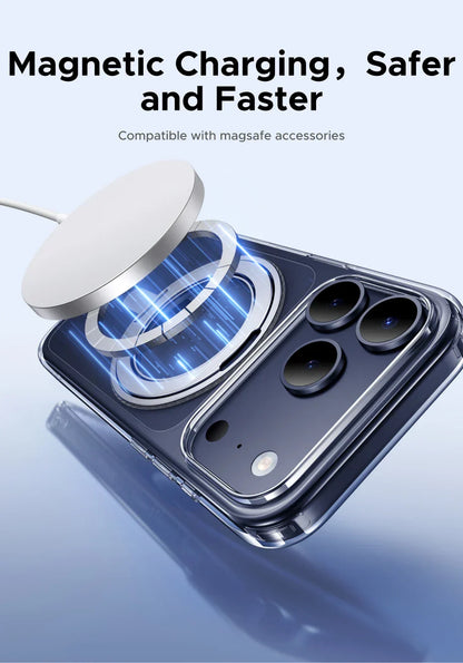 iPhone 17 Pro Max 360° Magnetic Stand Case Cover for iPhone 17pro for Magsafe Rotatable Magnet Kickstand Case