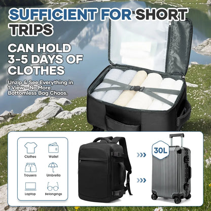 Under Seat Travel Backpack Ryanair 40x20x25 Airplane Travel Backpack Convenient Outdoor Men Laptop Backpack Outdoor Carry-On Bag