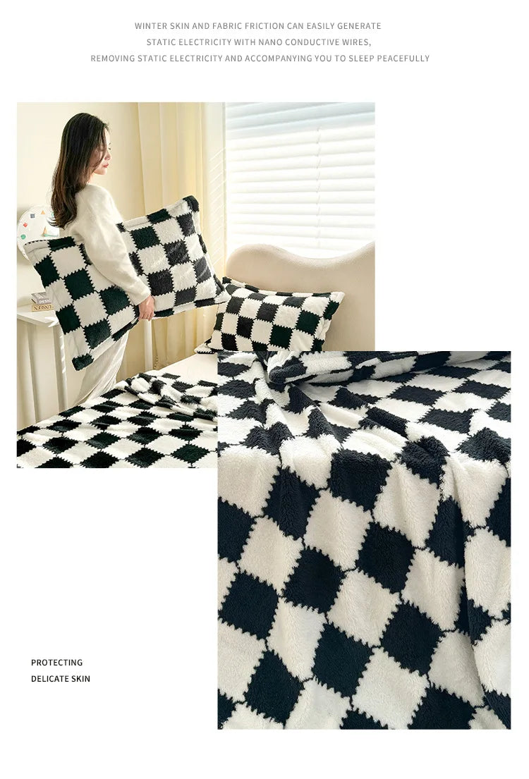 1 Piece Pink White Flannel Panda Fleece Soft And Comfortable Blanket Nap Blanket Suitable For Sofa Bed Sofa Office Suitable