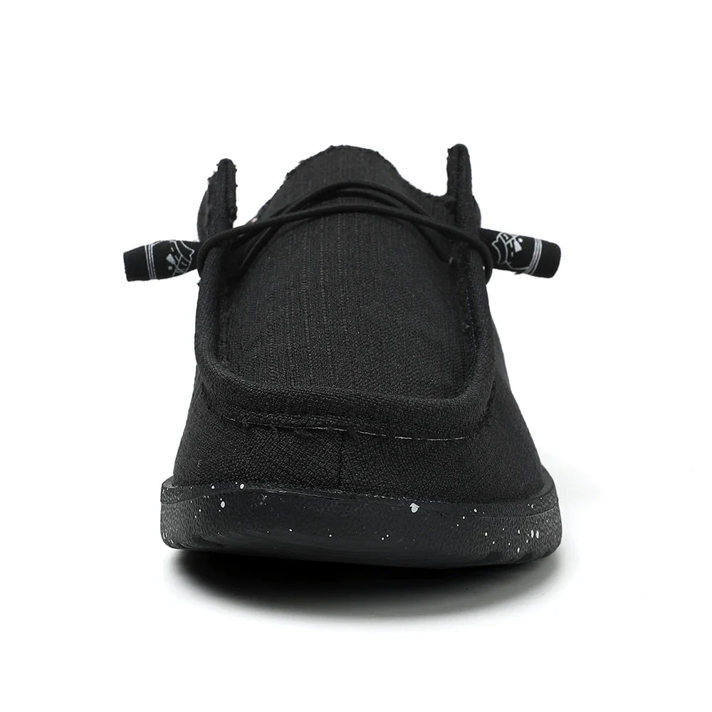 Plus Size Men's Solid Color Breathable Slip On Classic Loafer Shoes Comfy Casual Durable Lightweight Walking Shoes