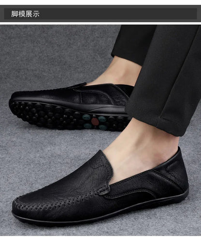 2025 shoes men's lazy one-pedal spot solid color men's shoes summer men shoes British cross-border large-size casual