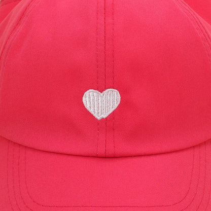 Kids Baseball Caps for Boys Girls Sun Hat Love Heart Hollow High Ponytail Caps Children Adjustable Baseball Caps for 4-12 Years