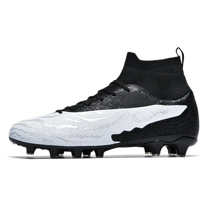 New Men Sport Soccer Shoes Training Boys Football Boots Outdoor Adult Long Spikes Non Slip Cleats Breathable Match Comfortable