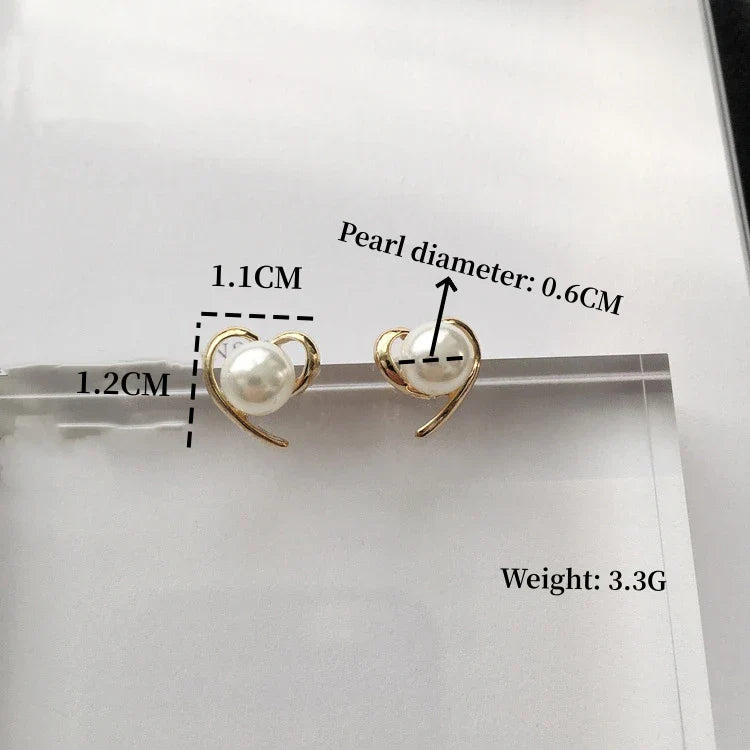 S925 Silver Needle New Love Design Sense Unique Small Group Earrings Simple Black Women's Ear Jewelry Wholesale And Retail