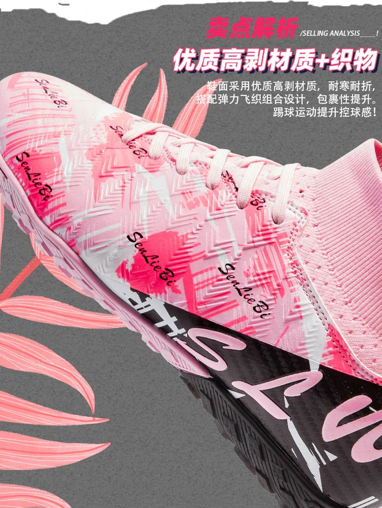 Size 34-46 Men FG/TF Football Boots Futsal Professional Unisex Kids Soccer Shoes Training Outdoor Boys Football Shoes Sneakers