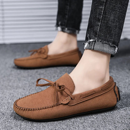 Trend Suede Men Casual Shoes Breathable Comfort Slip-on Mens Driving Shoes Fashion Men Lazy Shoes Luxury Brand Loafers Moccasins