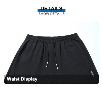Running Pants Cooling Summer Ice Silk Pants Soft Stretchy Pant Loose Casual Quick-Dry Workout UV Protection Lightweight Trousers