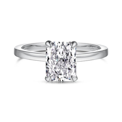 18K Gold Plated 925 Sterling Silver Crushed Ice Cut Lab Sapphire Gemstone Wedding Party Fine Jewelry Rings Wholesale