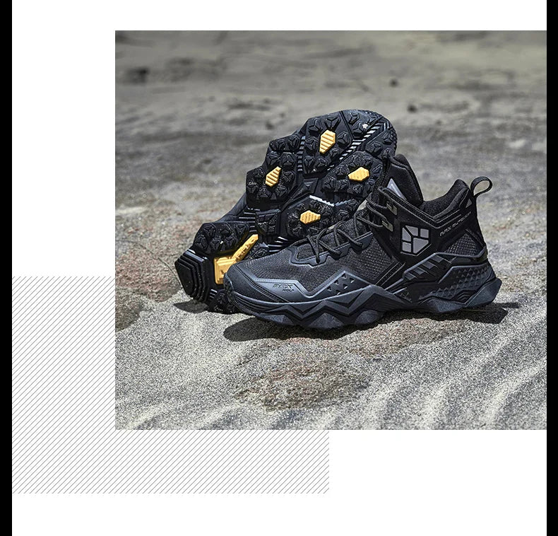 Men  Waterproof Hiking Shoes Breathable Hiking Boots Outdoor Trekking Boots Sports Sneakers Tactical Shoes