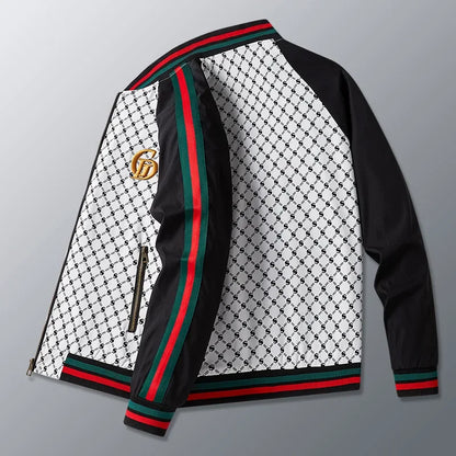 Casual European Style Men's Jacket Baseball Collar All-Match Spring Autumn New Fashion Brand Leisure Upper Body Shirt
