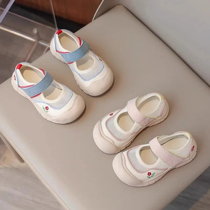 Kids mesh sneaker Anti-slip Sandal Toddler Boy Sports Shoe Girl Children Breathable Beach Sandal Soft Bottom sports casual Shoes