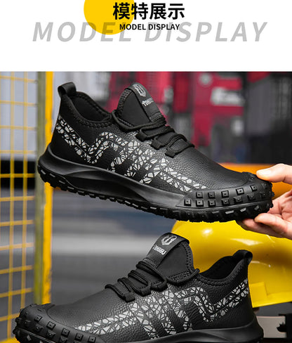 New insulated anti smashing, anti piercing, anti slip, and anti splashing work shoes for men's safety shoes