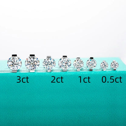 1cttw-6cttw Moissanites Earrings 925 Sterling Silver D Color VVS1 Moissanite Classic Stud Earrings for Woman Jewelry