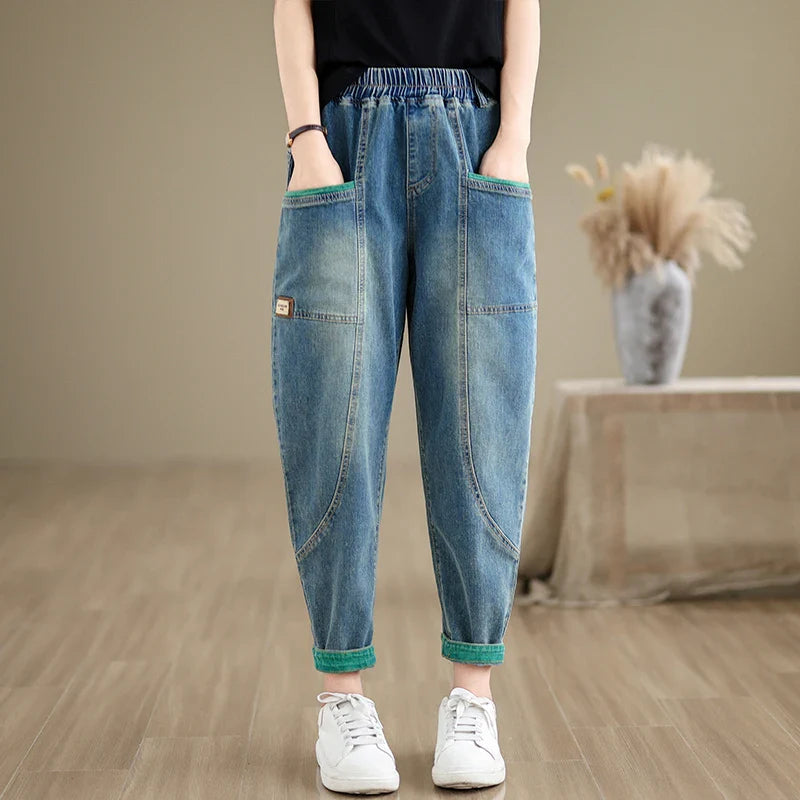 Vintage Loose Summer Thin Denim Jeans